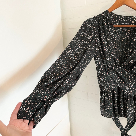 Anthropologie x Sabina Musayev Blouse Babydoll Puffy Longsleeve Mobwife S - Picture 5 of 13